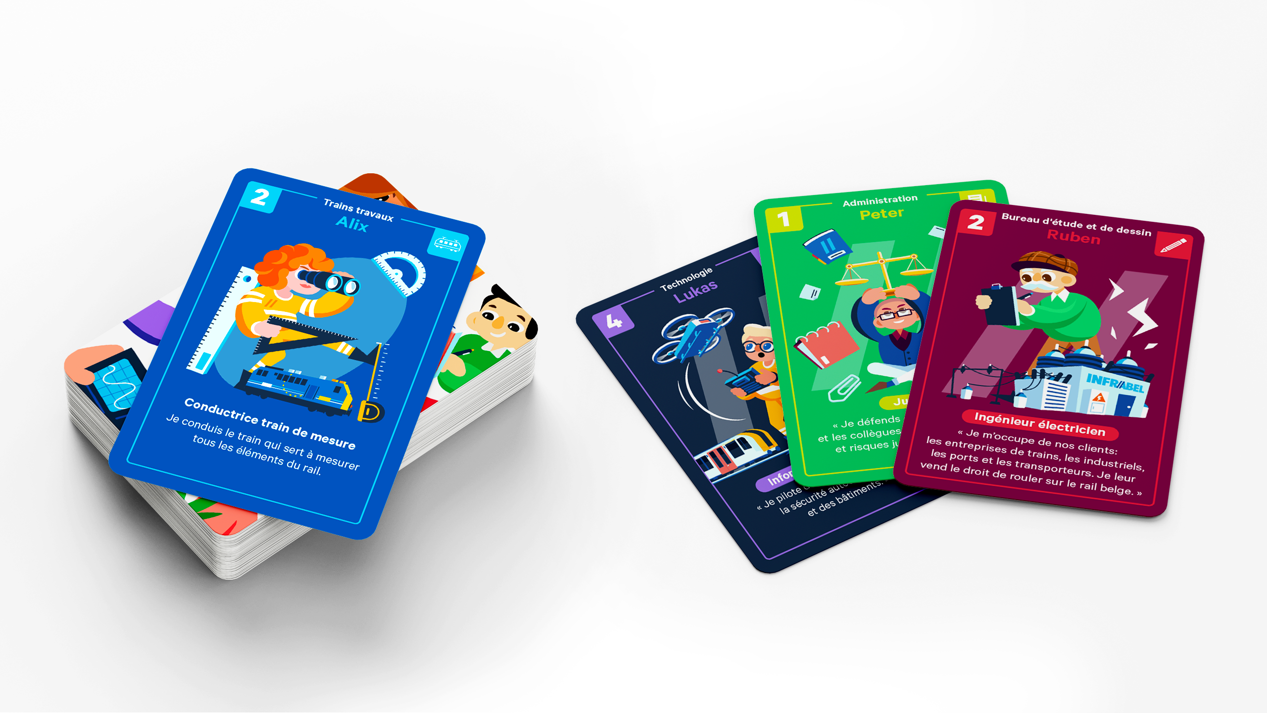 Infrabel card game - small format